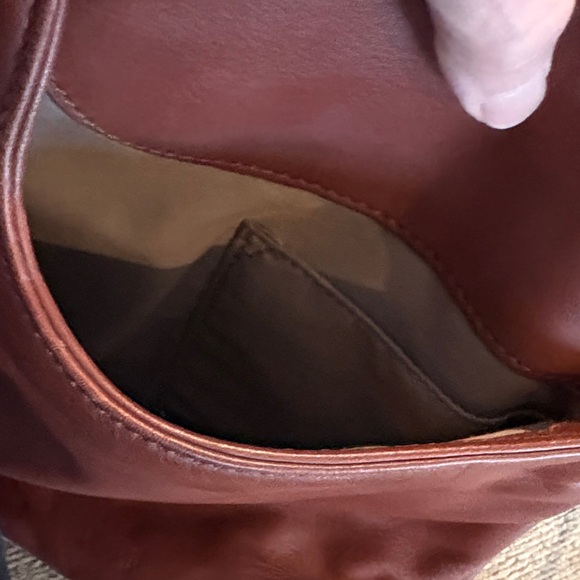 Margot Rich Brown Leather Messenger Bag - Picture 7 of 10